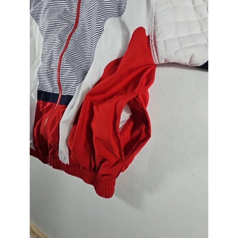 Vintage Pebble Beach‎ Color Block Windbreaker Red White Blue Size Small